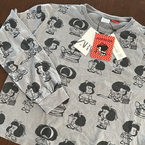 Zara Other - 🩶Zara Mafalda shirt, girls 13-14